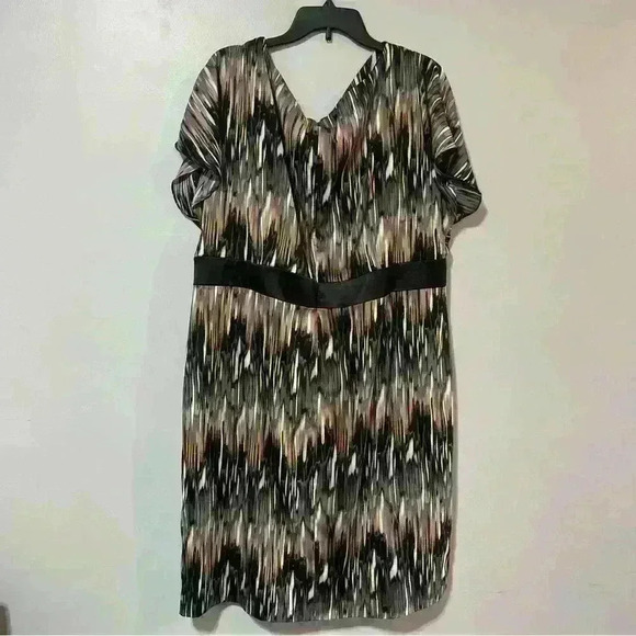 Donna Ricco Women’s midi Dress plus size 20W abstract - Picture 4 of 13